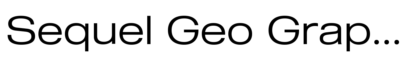 Sequel Geo Graphic Extd Light